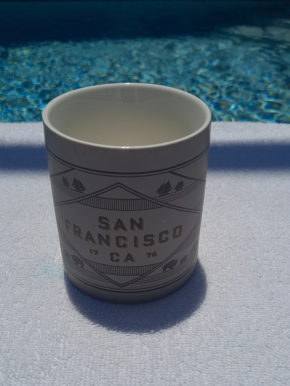 PEETS COFFEE CITY MUG San Francisco Gray Ceramic Mug - Travel Souvenir